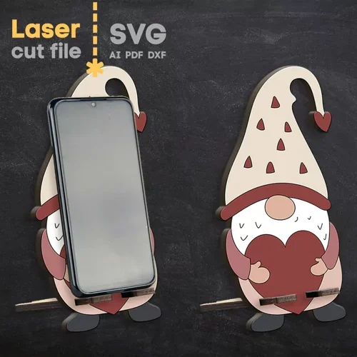 Soporte De Telefono Gnome Creativo Digital